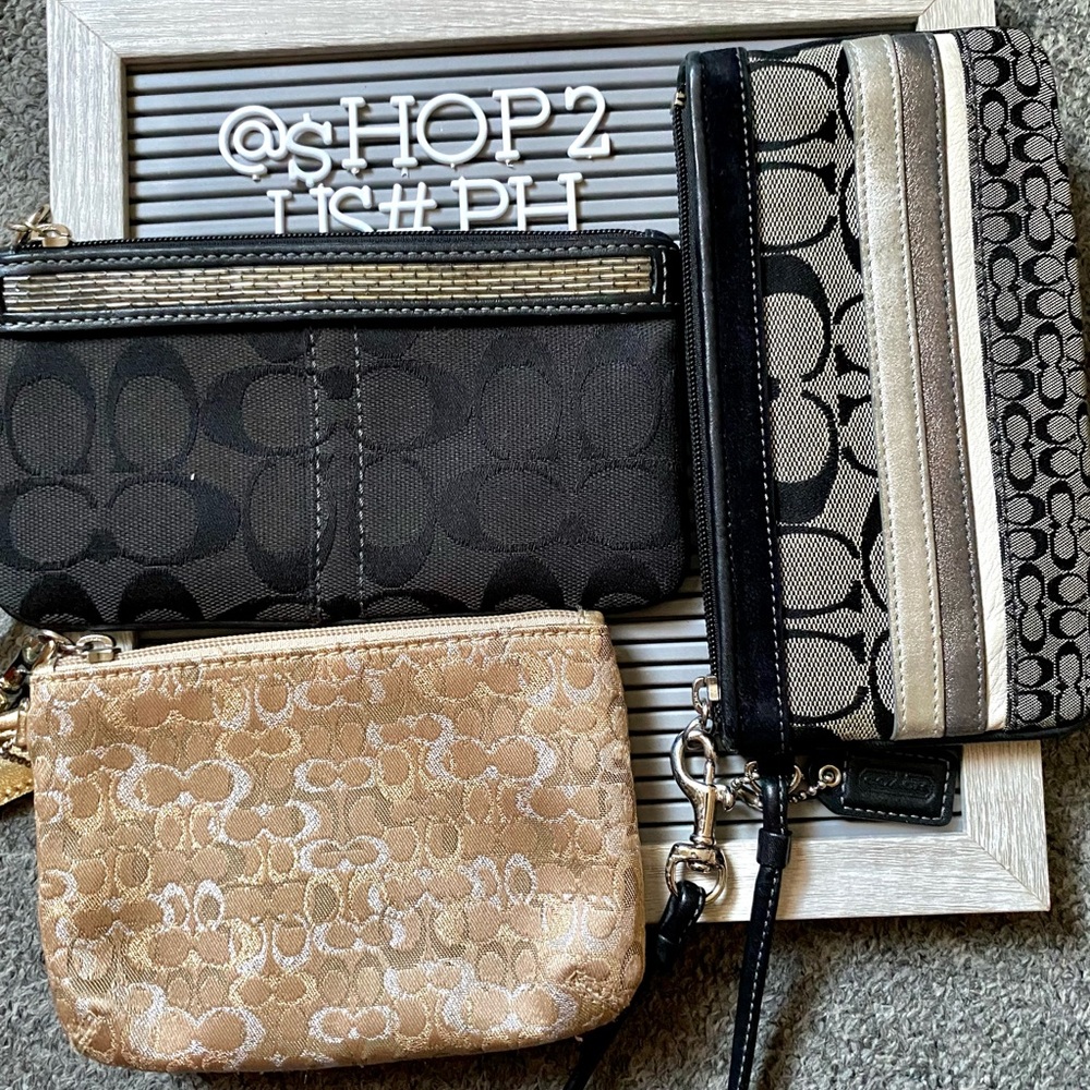 SOLD Coach wristlet bundle
